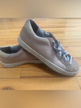 P448 Men's Low-Top Sneakers in Tan and Light Gray - Unique Sample only style